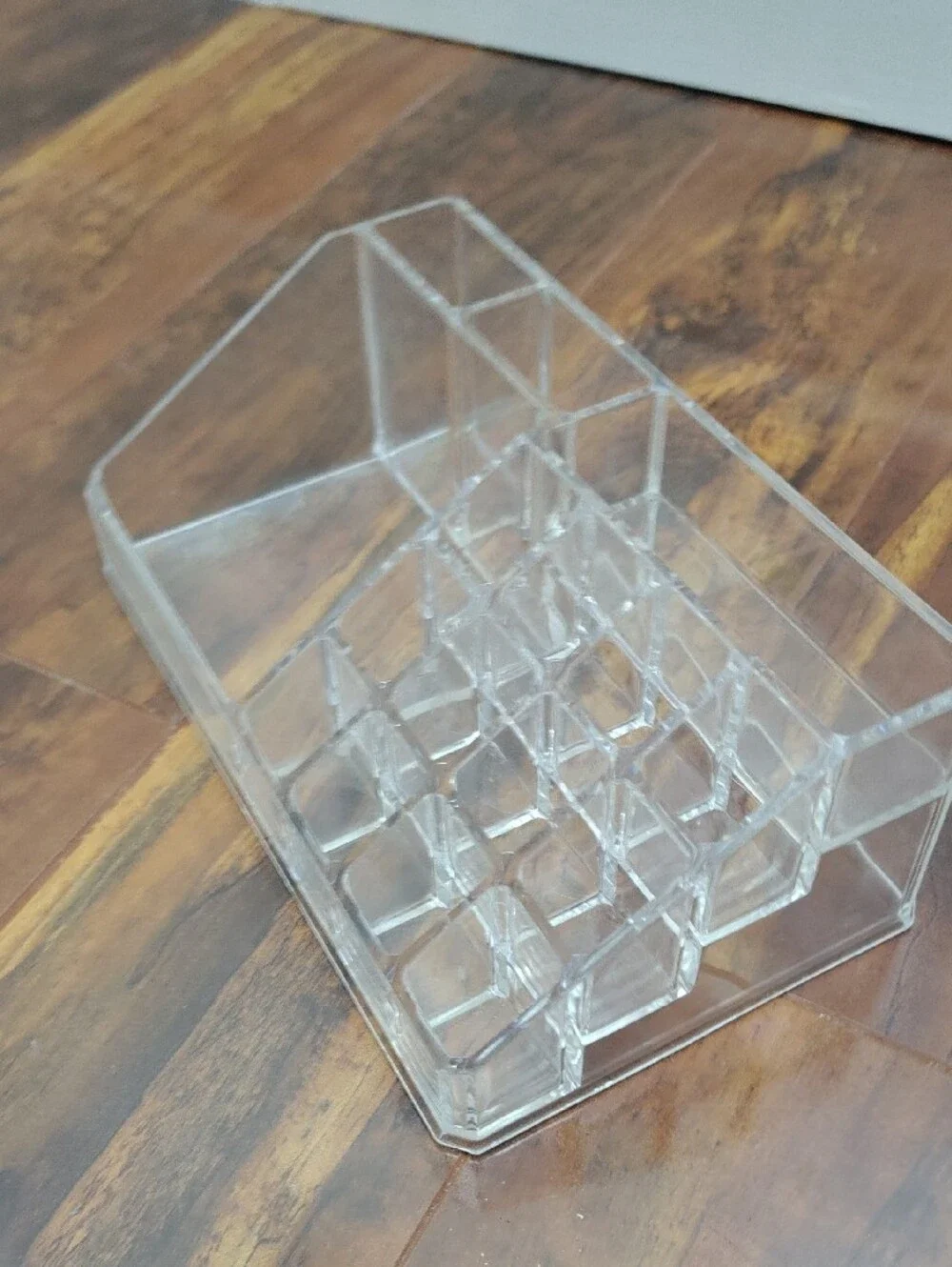 Clear Acrylic Multi-Compartment Makeup & Desk Organizer, Bathroom Cosmetic Table